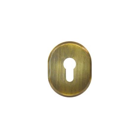 BOCCHETTA OVALE IN OTTONE BRUNITO PER CILINDRI SAGOMATI  316L/SV- - mm.64x84h spessore mm.6 - 5 pezzi CIPIERRE