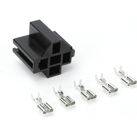 Support de relais, base de relais automobile, 6,3 mm, base 4 broches/5 broches, 1 borne, boîtier 5 bornes, verrouillage à bobine unique, boîtier de base de relais 6,3 mm avec 5 bornes.