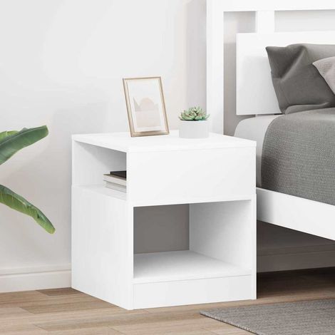 Beistelltisch 2 pcs Weiß 40,5 x 40 x 45 cm Holzwerkstoff