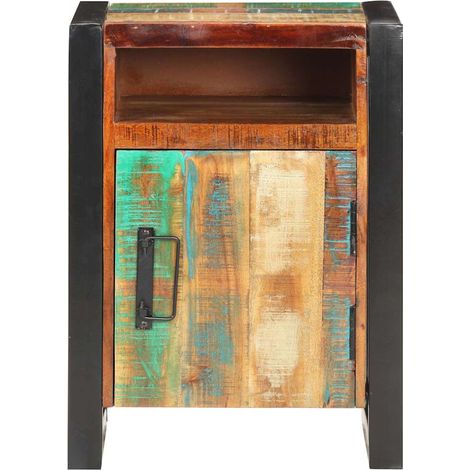 Maison Exclusive - Comodino 40x35x55 cm in Legno Massello di Recupero (1/5)