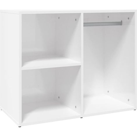 vidaXL Dressing Cabinet High Gloss White 80x40x65 cm Engineered Wood