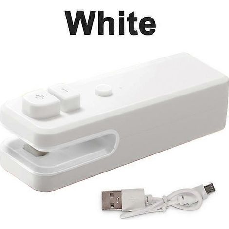 Mini scelleuse de sacs portable 2 en 1 avec couteau, magnétique, rechargeable par USB, pour sacs en plastique