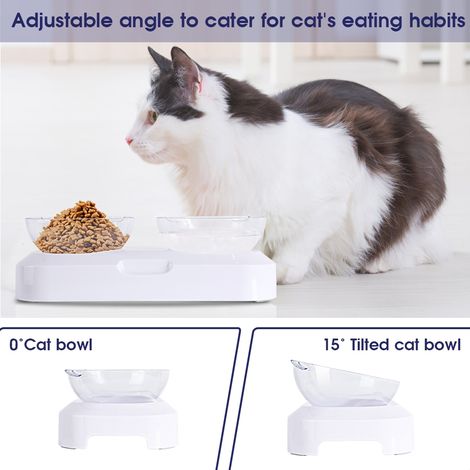 Bol double chat réglable – neutre – impression vache noire – design FBA Monopoly