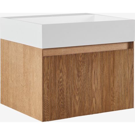Set mobili da bagno in legno Aldeia con lavabo integrato SKLUM (1/5)