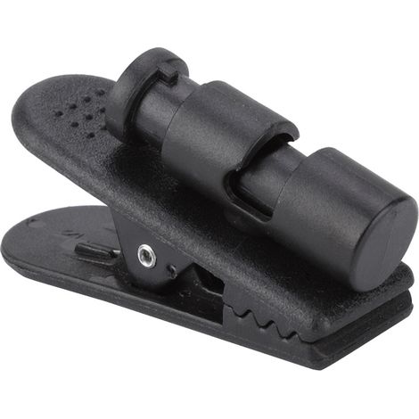 Clip noir multifonction pour microphone et câble de données de casque de talkie-walkie (1/5)