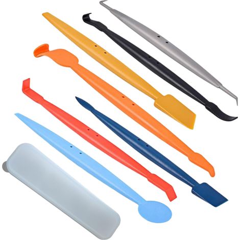 Spatola per applicare pellicole sui finestrini dell'auto, spatola magnetica ergonomica - Per utenti, donne, uomini, autisti, giardino, garage, officina, ecc. (1/2)
