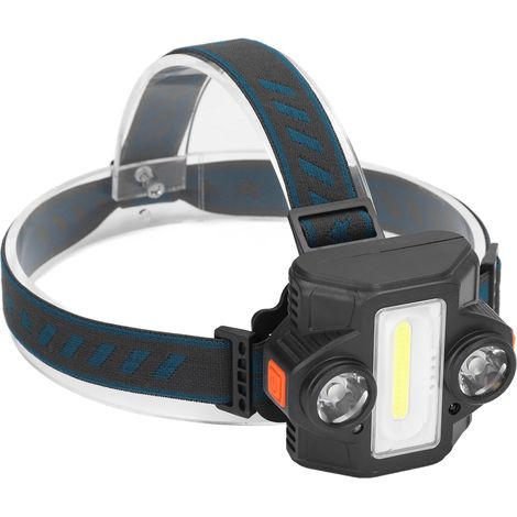 2-in-1-LED-Stirnlampe mit hoher Leuchtkraft, Induktionsfunktion, USB-wiederaufladbar, wasserdicht, für den Außenbereich (1/5)