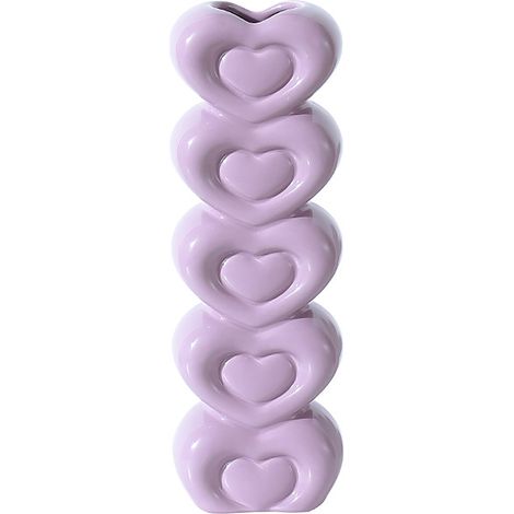 Vase décoratif en céramique hydroponique / Vase de fleurs en céramique [Modèle: Petit violet] (1/3)