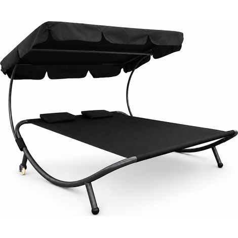 Linder Exclusiv tumbona de jardín para dos personas con toldo MC4900 (1/4)