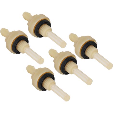 Lot de 5 filtres à carburant en plastique pour réservoir, compatibles avec les pièces de moteur à essence 168. (1/5)
