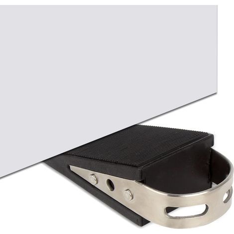 Butée de porte, cale en caoutchouc pour tapis et portes, empêche les blocages, ne raye pas et facilite le glissement. (1/5)
