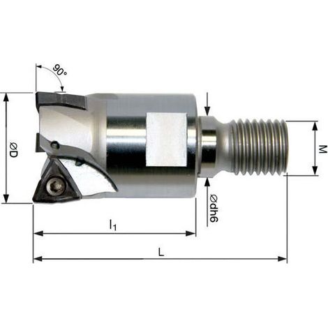 Fresa para atornillar D 25 mm z 3 para wngj