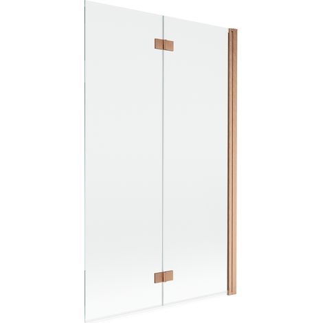 Mexen Mist mampara de ducha de 2 paneles, derecha, 110 x 150 cm, transparente, cobre cepillado - 8A9-110-002-65-00-P (1/5)
