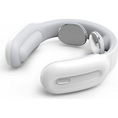 Intelligent Multifunctional Neck Massager - Electrical Pulse Neck Support - Warm Compression for Shoulders and Neck - D12 Airbag Model (White) (1/5)