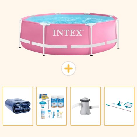 Intex Piscine Tubulaire Ronde - 244x76 cm - 5-pièces  SCB7 (1/5)