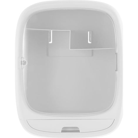 Étagère de rangement murale couleur claire, sans perçage, idéale pour la salle bain. Boîte (1/5)