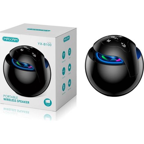 TrAdE Shop Traesio - Speaker Altoparlante Cassa Portatile Wireless 5watt Maxam Yx-b100 Tf Card Stereo -