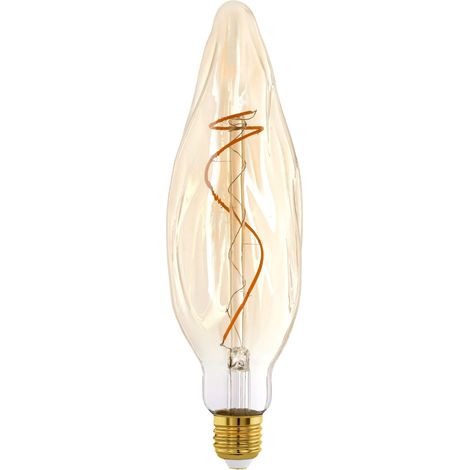 Grosse ampoule LED E27 filament spirale, lampe décorative Big Size (1/4)