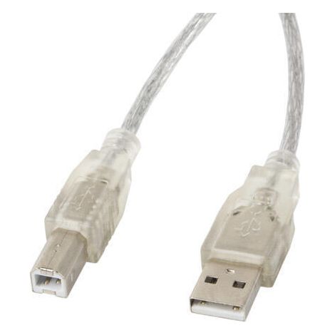 Lanberg AM-BM Cable USB 2.0 Ferrita 5m Transparente (1/2)