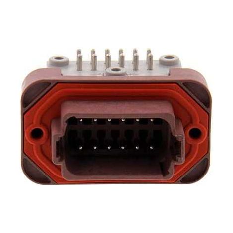 Connecteur Series DT13 Female 12 Voies PCB 90° Marron