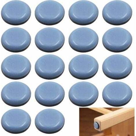 Patins pour Meubles Téflon Auto-adhésifs Furniture Glides Patins de Meubles - Patin Glisseur pour Chaise, Table, Fauteuil, 25MM Rond Curseurs, Patins Glisseurs pour Meubles Auto-adhésifs (1/4)