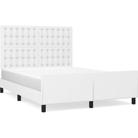 Maison Exclusive - Giroletto con Testiera Bianco 140x190 cm in Similpelle (1/5)