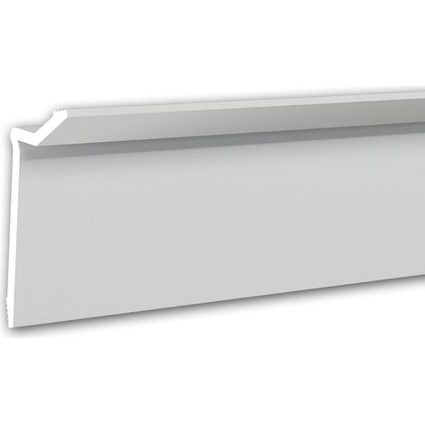 Eckleiste Profhome 650804 Deckenleiste Stuckleiste Zierleiste Modernes Design weiß 2 m