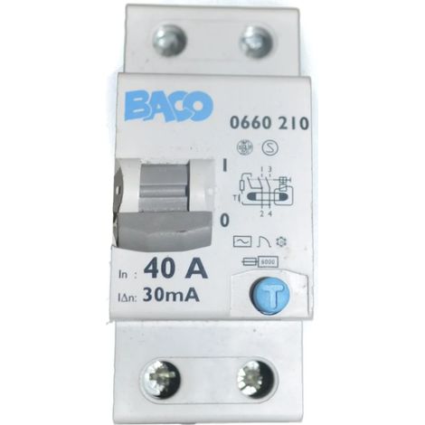 BACO 0660210 40A – 30mA Ground-Fault Circuit Interrupter