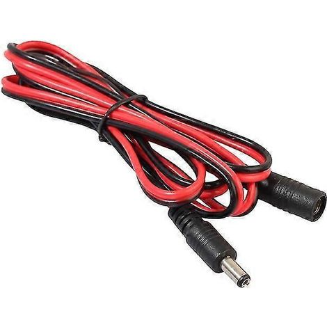 Câble d'extension de 1,5 m DC5521 mâle vers femelle DC 5,5 x 2,1 pour ordinateur portable et moniteur (1/5)