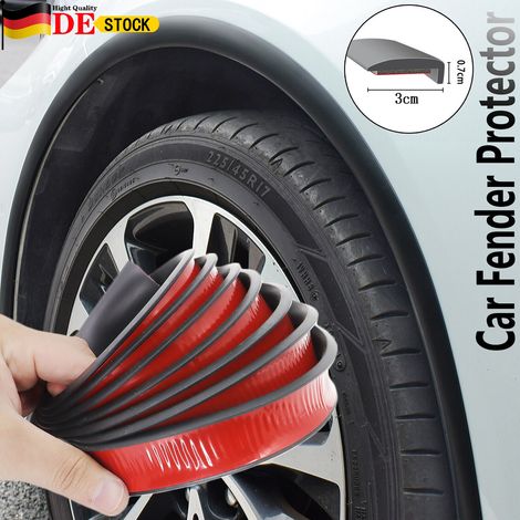 Bande de protection universelle d’aile de voiture en caoutchouc noir, 3 m × 3 cm (1/5)