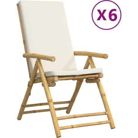 Maison Exclusive - Gartenstühle 6 Stk. Verstellbar Klappbar mit K