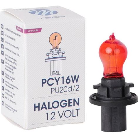 AMPOULE HALOGENE PCY16W 12V 16W PU20D/2 (BOITE) X 1 MTECH