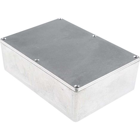 Boîtier RS PRO en Fonte d'aluminium, 171.9 x 120.9 x 55mm, Argent, Blindé ( Prix pour 1 ) (1/3)