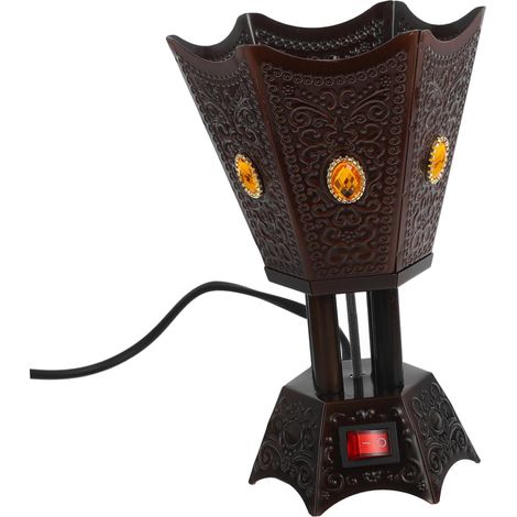 Brûleur Encens Électrique Rétro Artisanal Brûleur Encens pour Maison Décoratif (1/5)