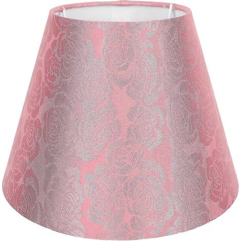 Abat-jour en tissu brodé, protection pour lampe de bureau, compatible avec douilles E27 et E14. (1/5)