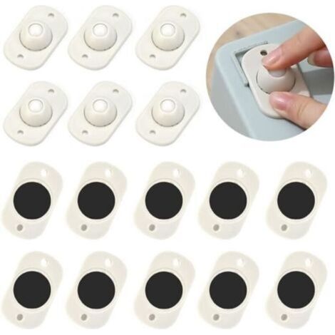 16 pièces, mini roulettes auto-adhésives, mini roulettes en plastique, poulie à billes pivotante à 360° en nylon, adaptées aux boîtes de rangement et aux petits meubles