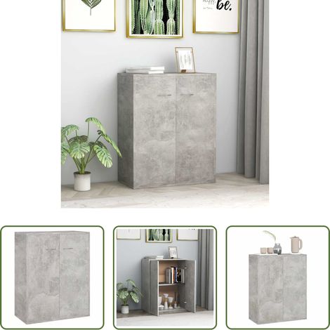 Buffet gris béton - Buffet Gris béton 60x30x75 cm Bois d'ingénierie (1/5)