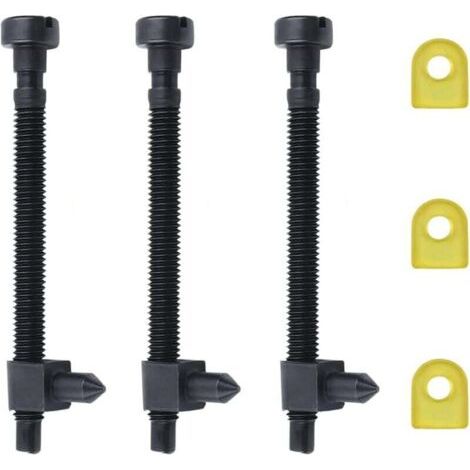 3 vis de réglage de tendeur de chaîne pour tronçonneuses HUSQVARNA 61 66 266 268 (lot de 3)