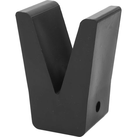 Butée d'étrave en V Toivize 2 pouces noir caoutchouc robuste pour remorque bateau et caravane nautique protection anti-chocs (1/5)