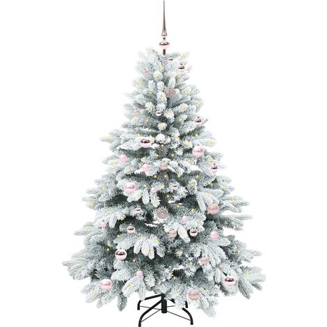 Sapin de Noël,Arbre de Noël artificiel avec 150 LED Vert 150 cm PE et PVC CFW47524 (1/5)