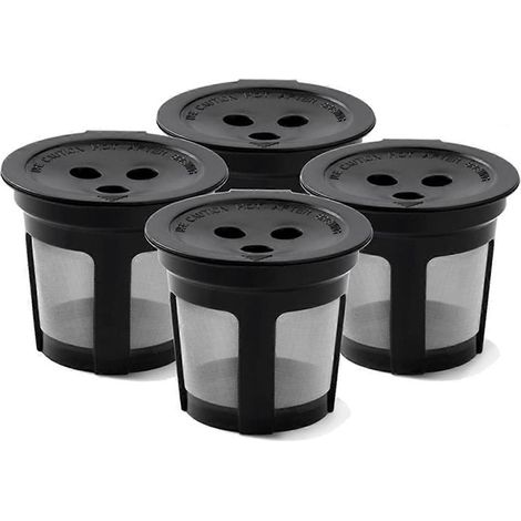 Paquet de 4 dosettes de café réutilisables K-Cup pour double infusion -- (1/5)