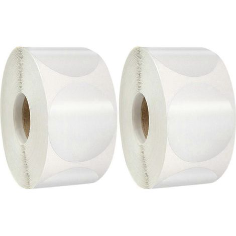 2 rouleaux d'autocollants transparents 38 mm pour enveloppes, étiquettes autocollantes.-3.8x3.8cm (1/3)