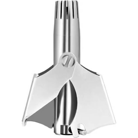 Tondeuse à poils de nez manuelle - Tondeuse nez - Tondeuse oreilles - Tondeuse à poils de nez de précision - Portable pour les voyages - Argent - Acier inoxydable (1/5)