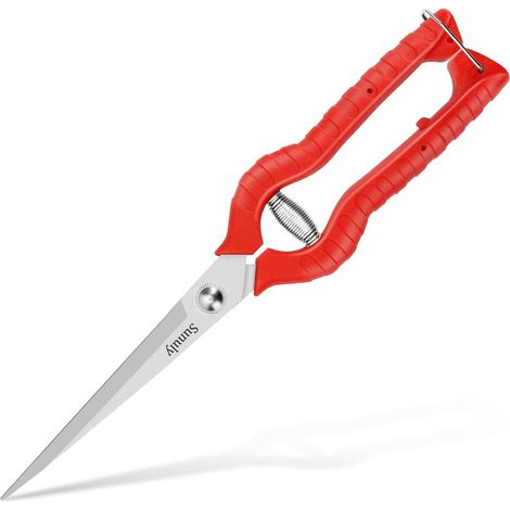 Filiyano-Sécateur extra long, sécateur de jardin à main avec lames en acier inoxydable, cisaille à fleurs, taille des plantes, récolte des herbes (1/5)