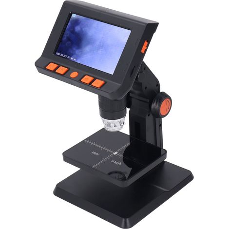 1000-fache HD-Digitalmikroskop mit Präzisionsfokus für Biologie, verstellbarem Stativ und LED-Beleuchtung (1/5)