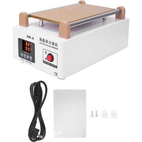 Séparateur LCD 7 pouces avec pompe à vide puissante pour réparation d'écran tactile, machine de décollement, fiche UE 250V (1/5)