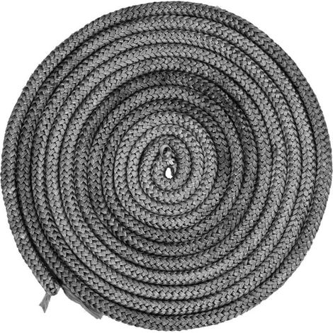 Joint haute température 10 mm en fibre de verre – Résistant jusqu'à 550°C – Longueur 4 mètres – Pour poêles et cheminées (1/5)