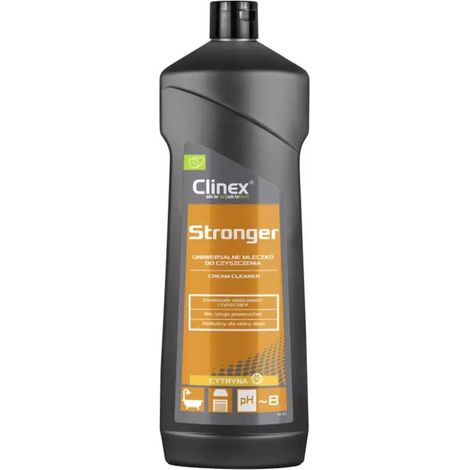 Leche para limpieza de esmaltes de acero de equipos de hostelería CLINEX Stronger 750ML