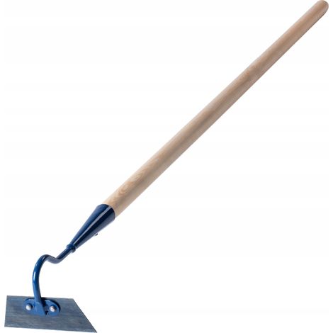 KADAX Gartenhacke aus Metall mit Holzstiel, Trapezform, 12 cm