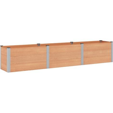 Garden Raised Bed Brown 300 x 50 x 54 cm vidaXL